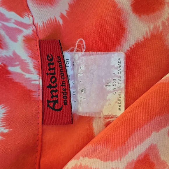 Women's M Red and White Blouse - Picture 3 of 4